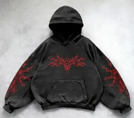 Washed Oversized Gym Hoodie