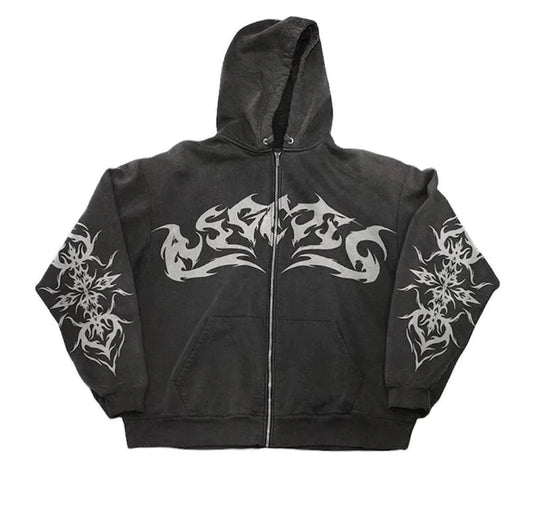 Gothic Gym Hoodie🖤🤍